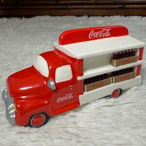 Vintage Coca-Cola Ceramic Department 56 Red White Bottle Case Delivery Truck